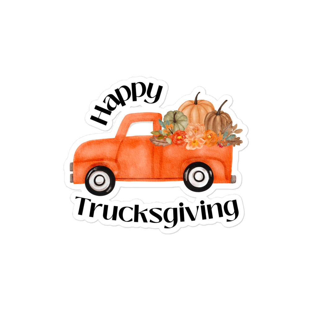 Happy Trucksgiving Kiss-Cut