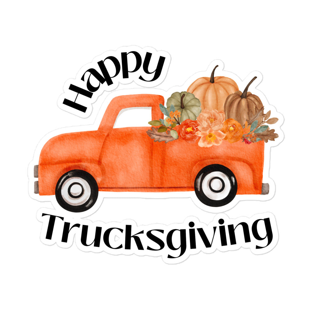 Happy Trucksgiving Kiss-Cut