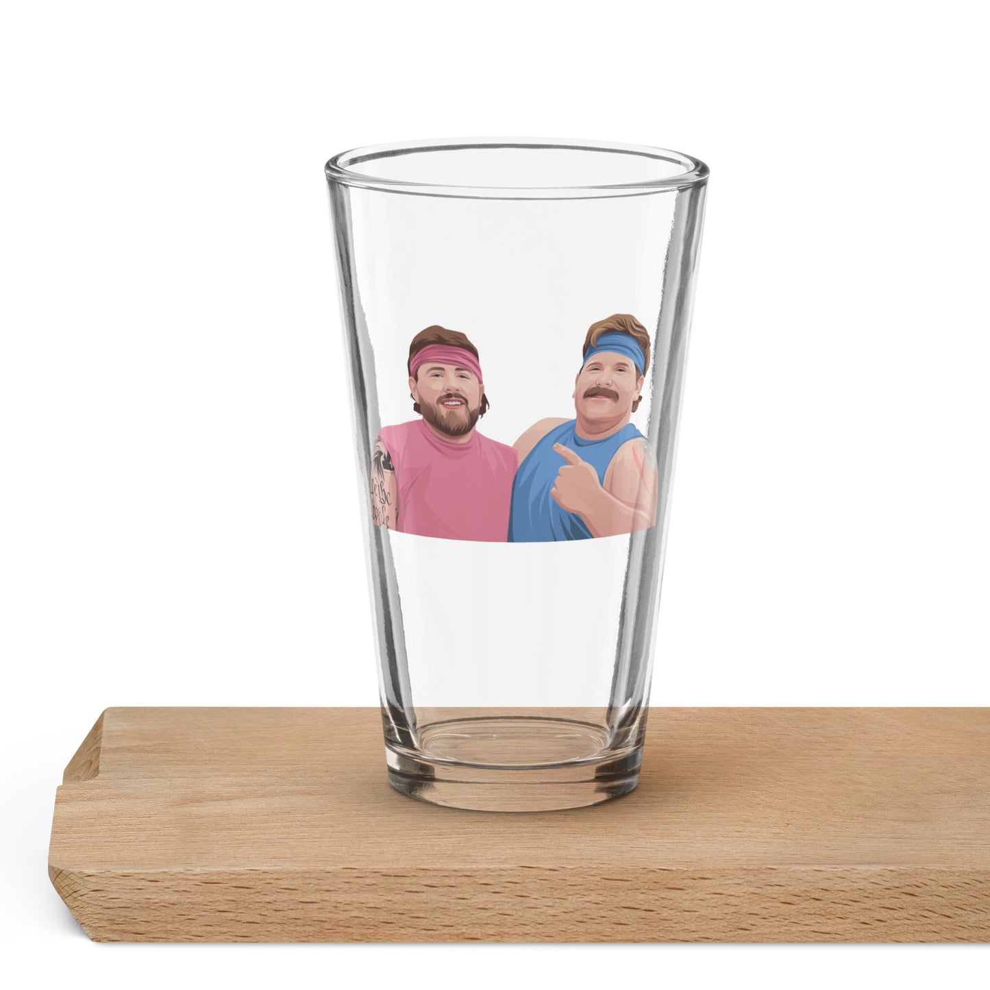 Gender Reveal Wrestlers Shaker Pint Glass