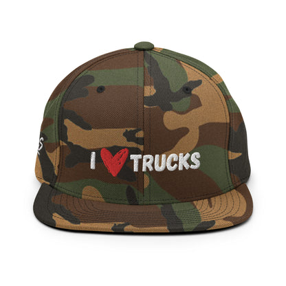 I Heart Trucks Snapback Hat