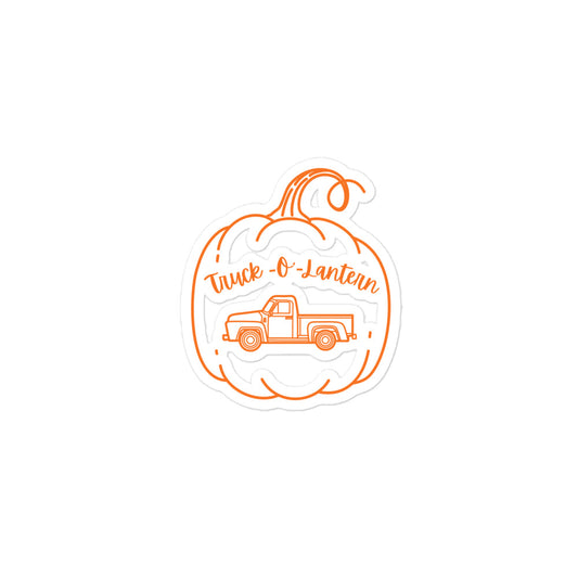 Truck-O'-Lantern Kiss-Cut Stickers