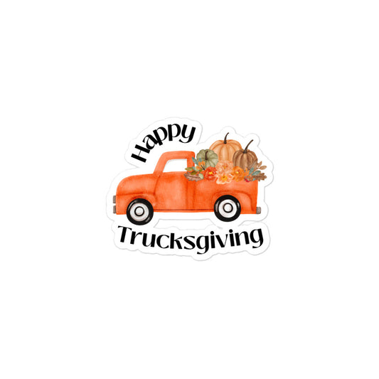 Happy Trucksgiving Kiss-Cut