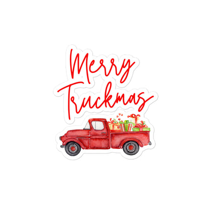 Merry Truckmas Kiss-cut Stickers