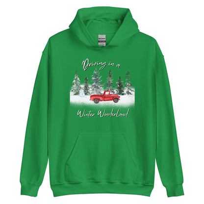 Driving In A Winter Wonderland CTGS Santa Unisex Hoodie