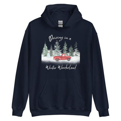 Driving In A Winter Wonderland CTGS Santa Unisex Hoodie