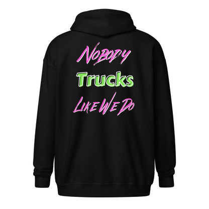 Nobody Trucks Like We Do Unisex Heavy Blend Zip Hoodie