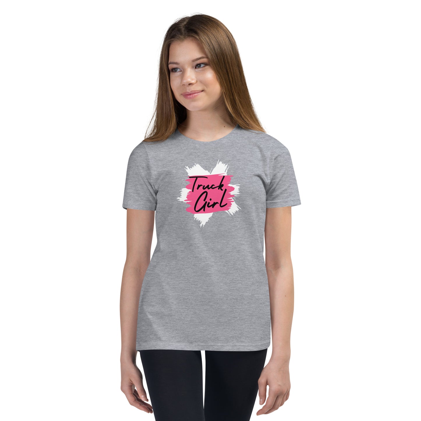Truck Girl Youth Short Sleeve T-Shirt